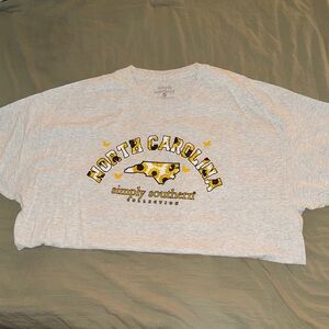 Simply Southern Light Gray North Carolina Tee